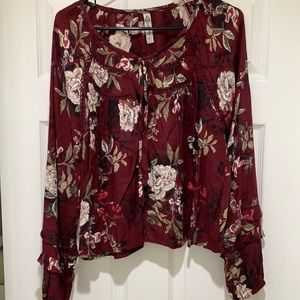 Floral print top